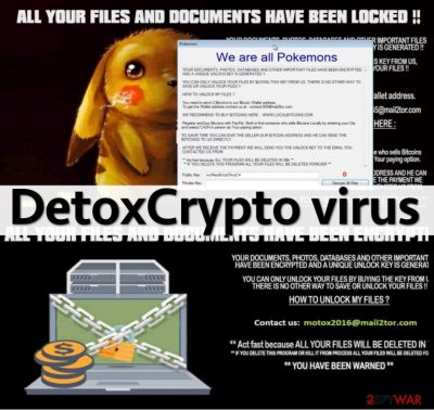 Variants of DetoxCrypto virus