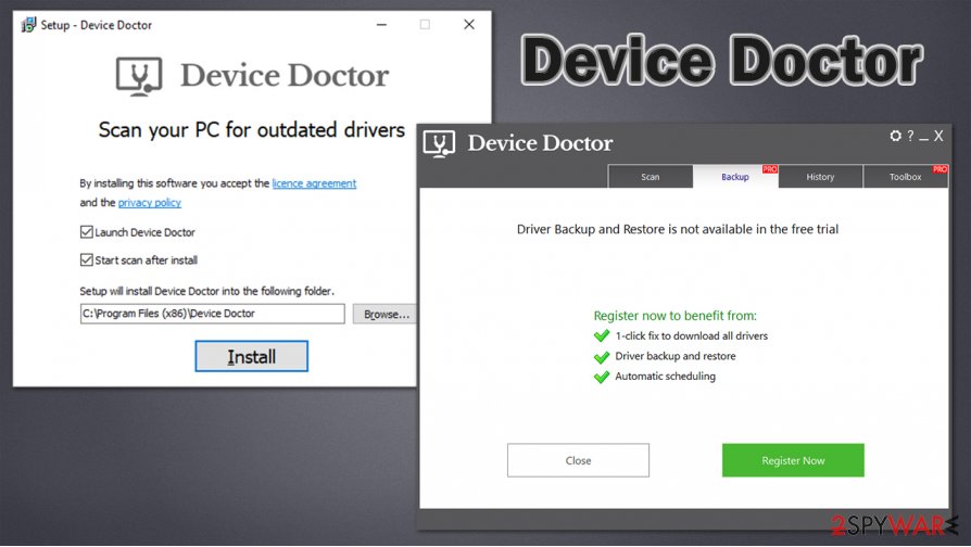 Device Doctor features