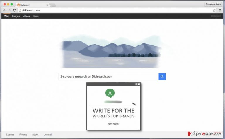 Didisearch.com redirect virus