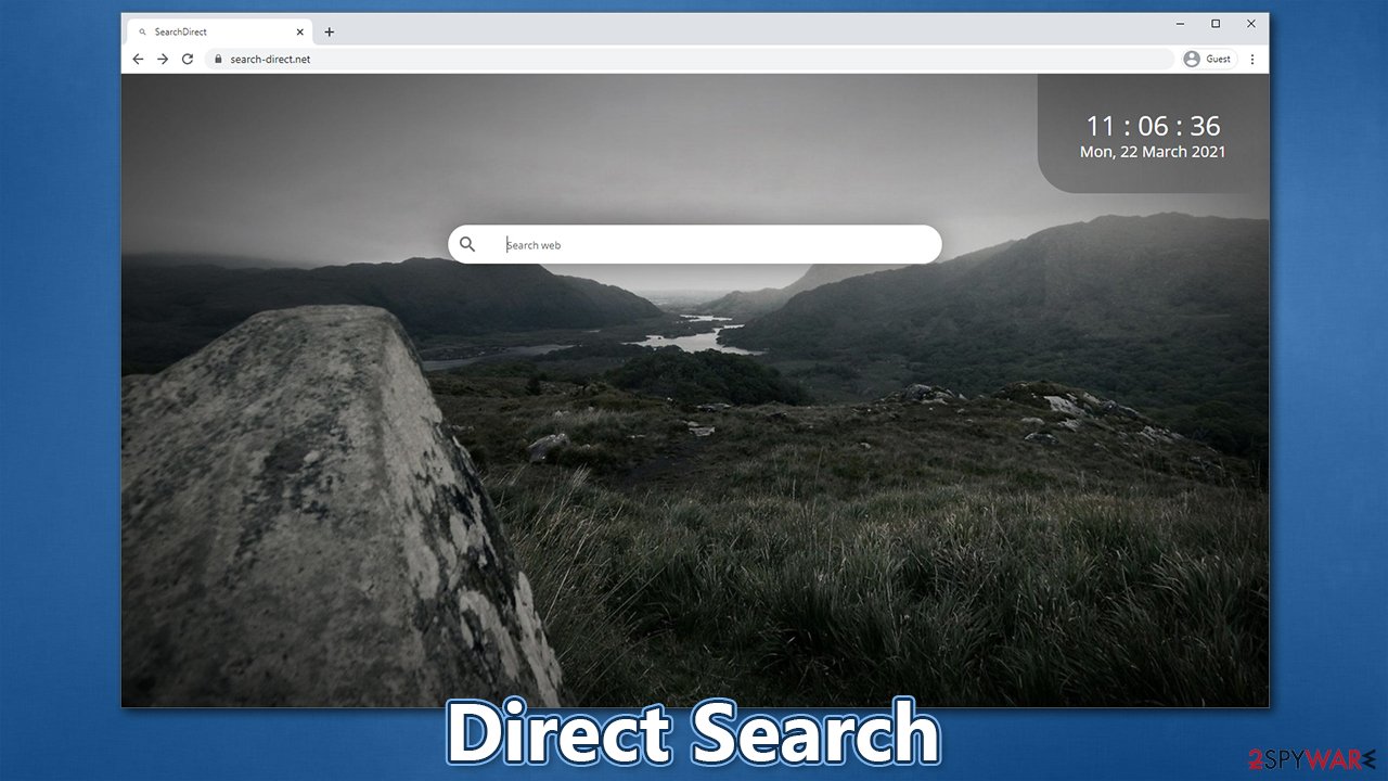 Direct Search browser hijacker