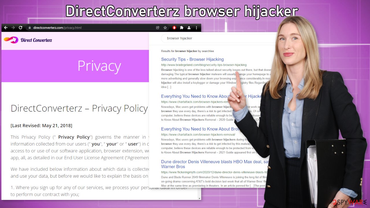 DirectConverterz browser hijacker