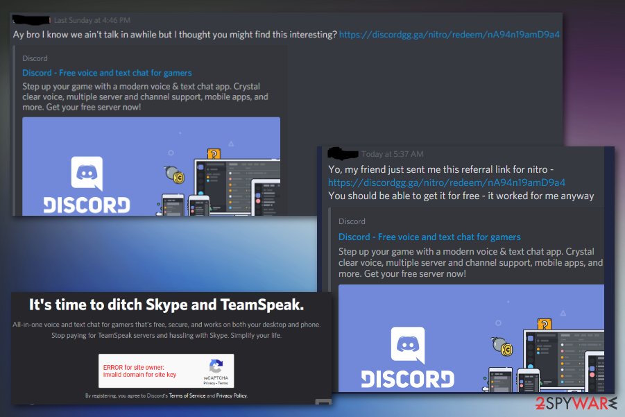 Discord network virus