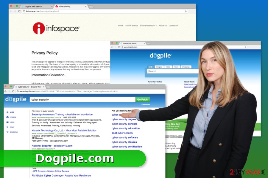 The image of Dogpile.com virus