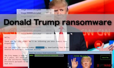 The picture of Donald Trump ransomware virus