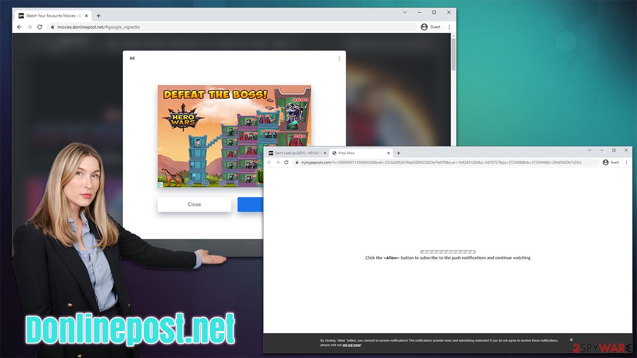 Donlinepost.net virus
