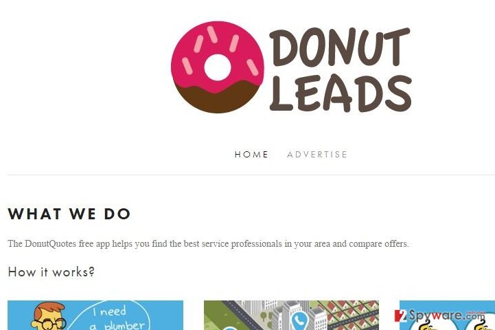 DonutLeads adware snapshot DonutLeads adware snapshot