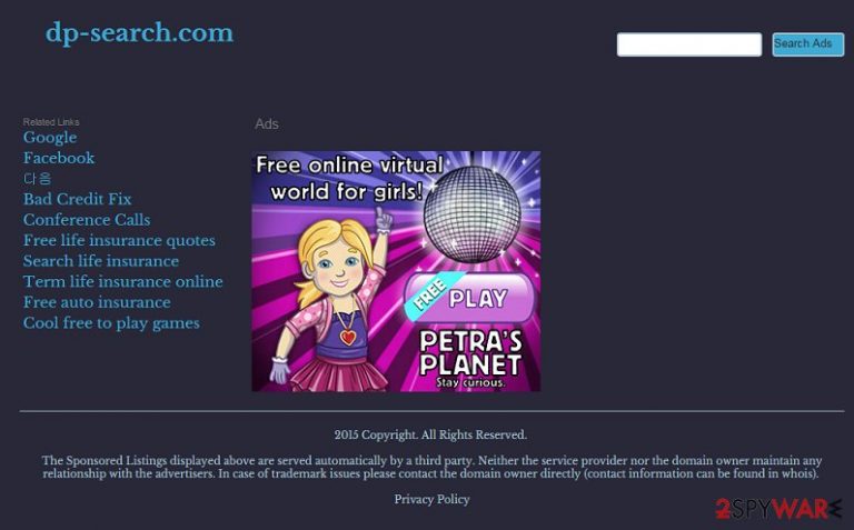 Dp-search.com virus