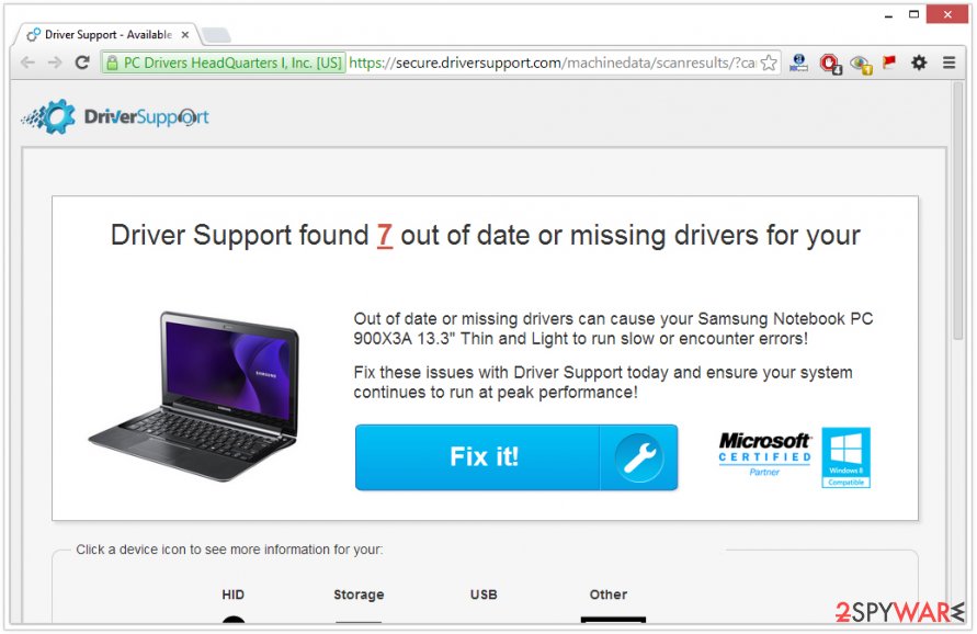 The picture of Driver Support software The picture of Driver Support software