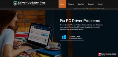 The image of Driver Updater virus