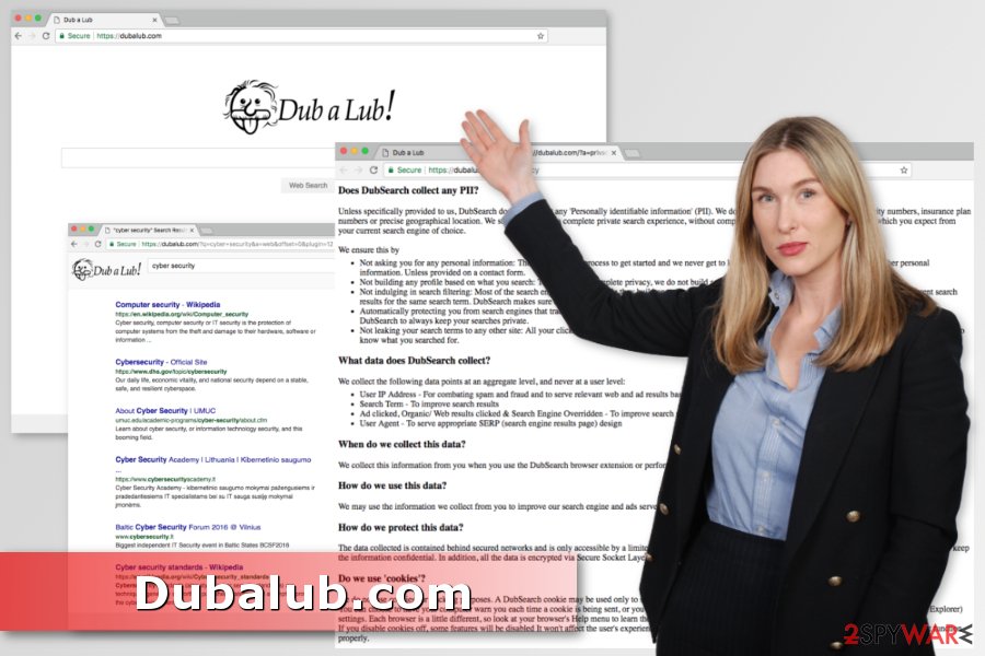 Example of Dubalub.com virus