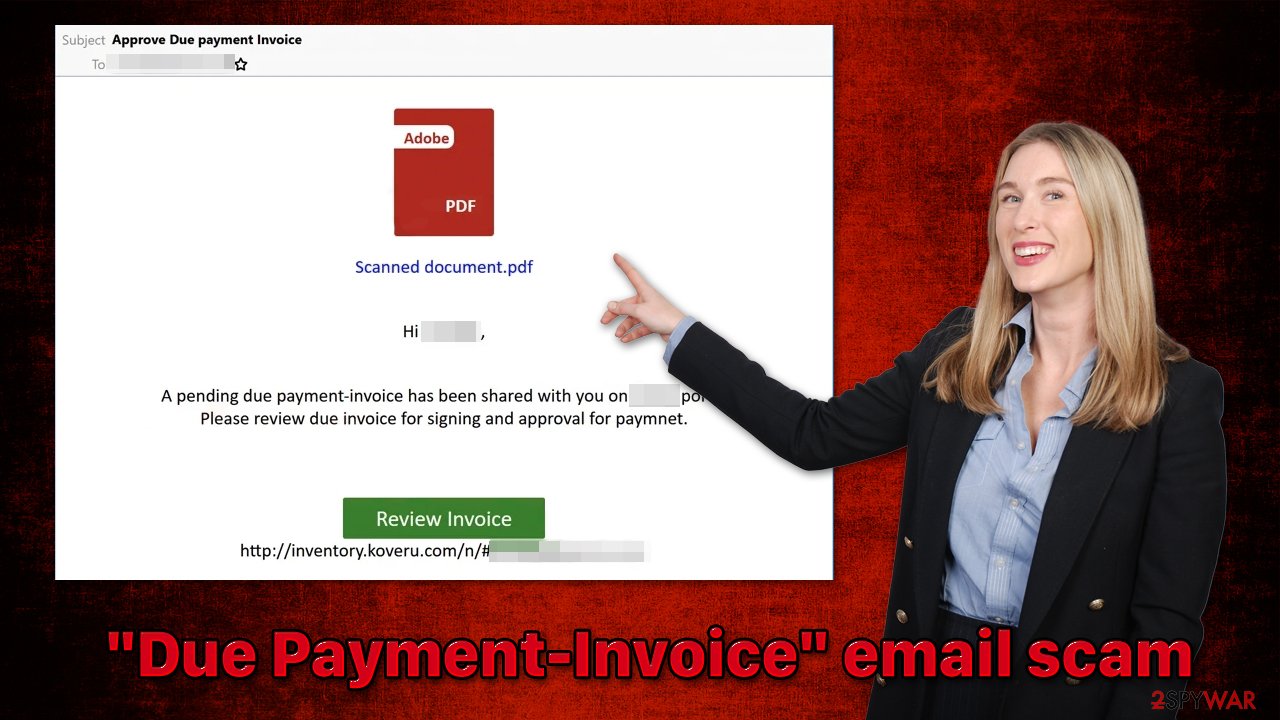 "Due Payment-Invoice" email scam
