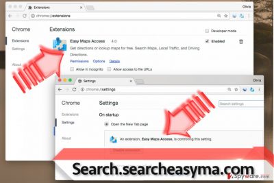 Easy Maps Access extension in Chrome