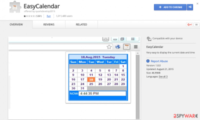 EasyCalendar virus