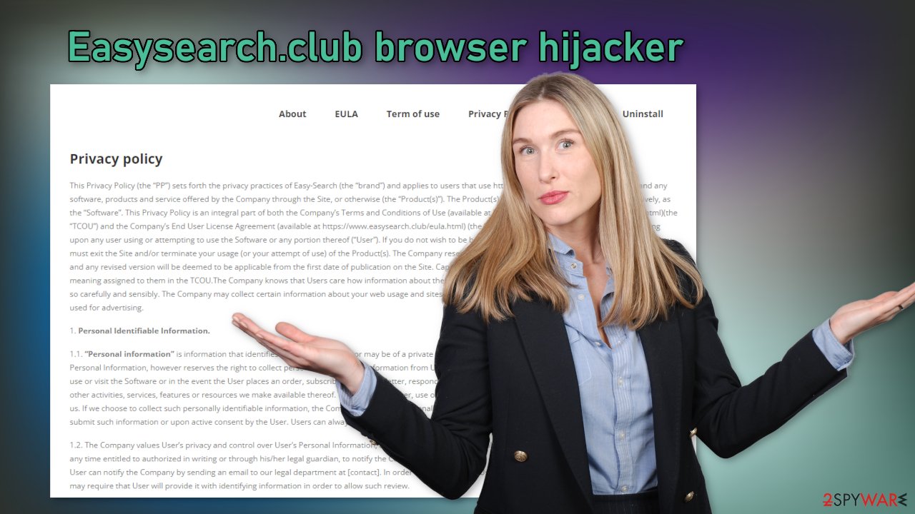 Easysearch.club browser hijacker