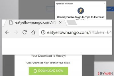 Examples of Eatyellowmango.com redirects