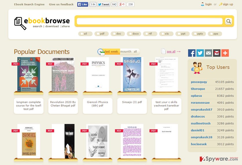 EBookBrowse virus EBookBrowse virus