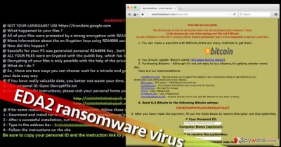 EDA2 ransomware encrypts files