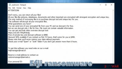 Efji ransomware