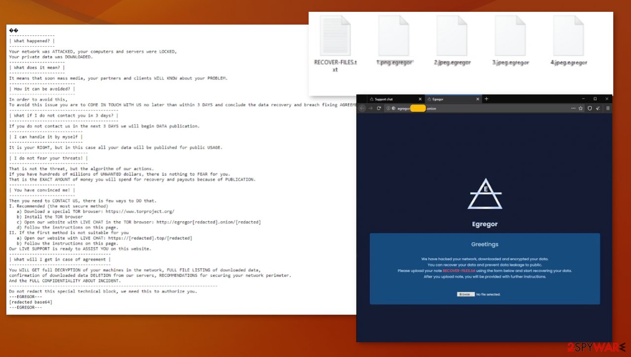 Egregor files virus