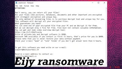 Eijy ransomware