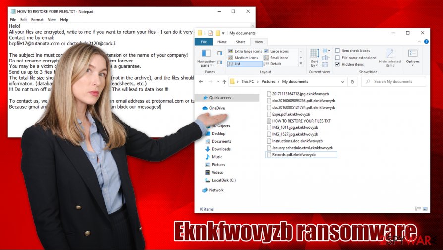 Eknkfwovyzb ransomware virus