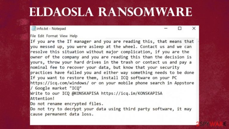ELDAOSLA ransomware