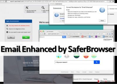 Email Enhanced by SaferBrowser virus
