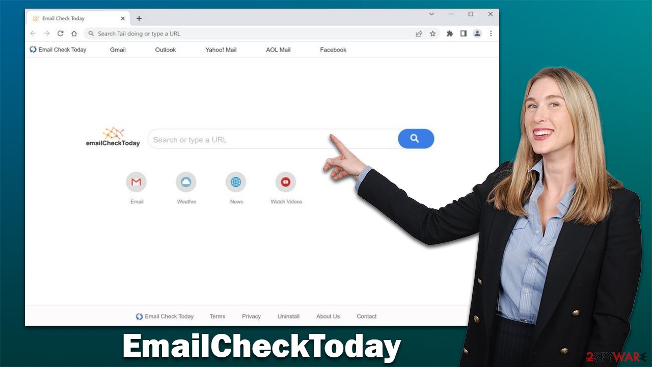 EmailCheckToday hijack