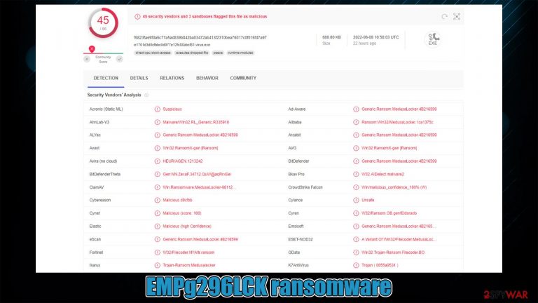 EMPg296LCK ransomware
