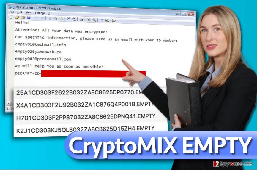 EMPTY ransomware virus