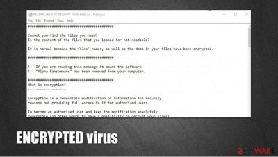 ENCRYPTED ransomware virus