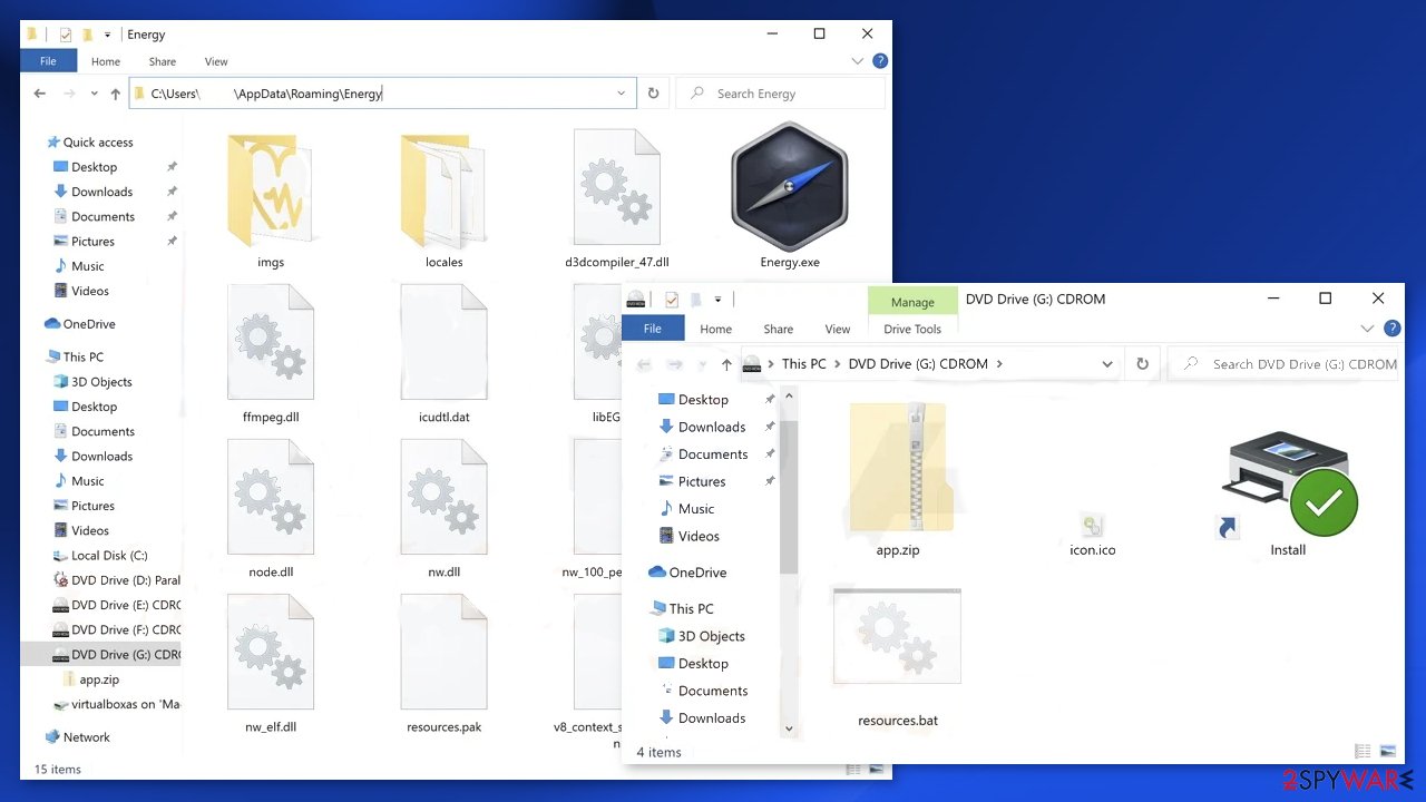 Remove Energy adware (virus) Free Instructions
