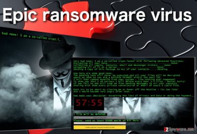 Image of the Epic ransomware virus