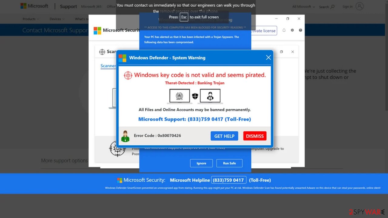 Error Code 0x80073b01 scam