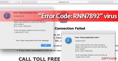 Error Code: RNN7892 bogus alerts