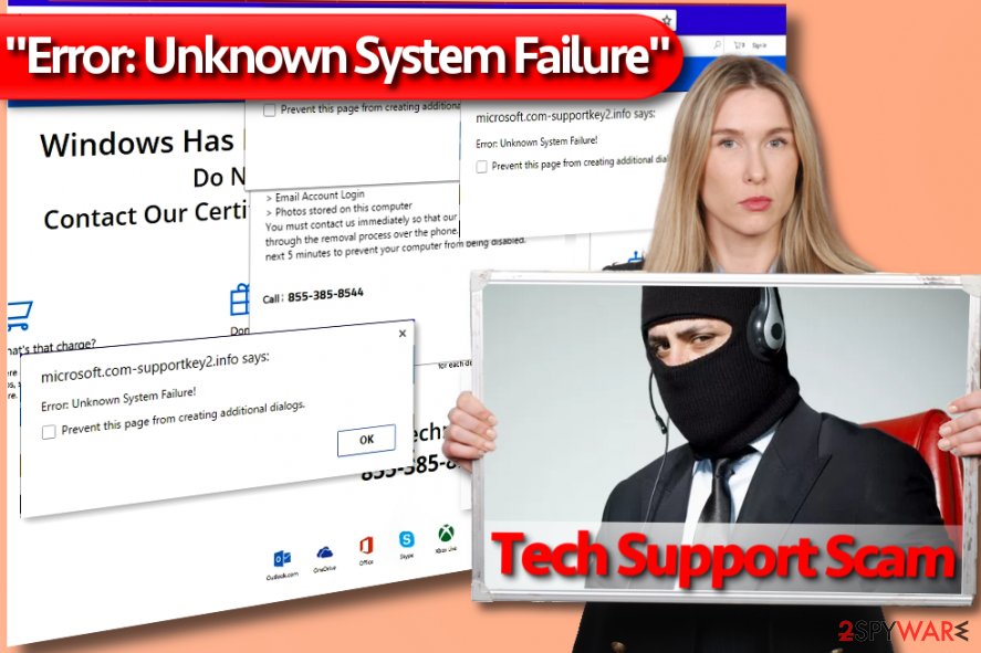 "Error: Unknown System Failure" Tech Support Scam virus "Error: Unknown System Failure" Tech Support Scam virus