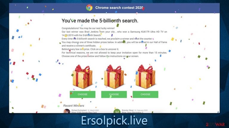 Ersolpick.live scam