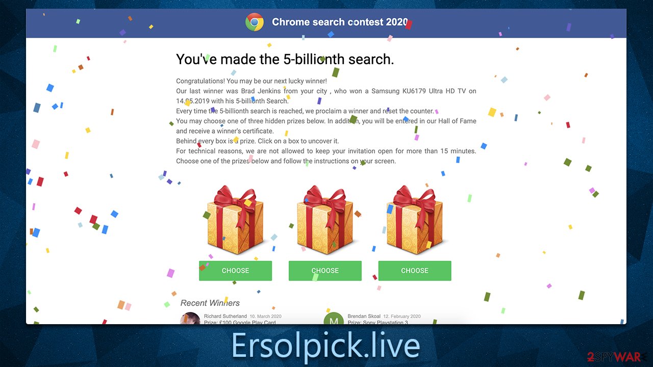 Ersolpick.live scam