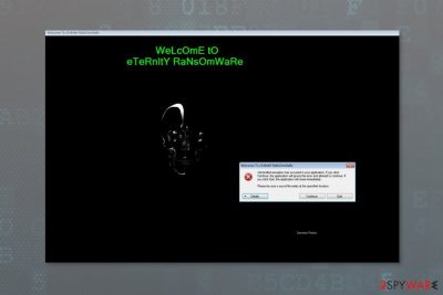 Image of Eternity ransomware virus