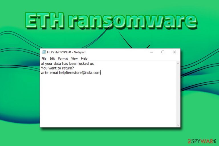 ETH ransomware