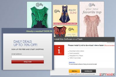 Example of Zulily ads