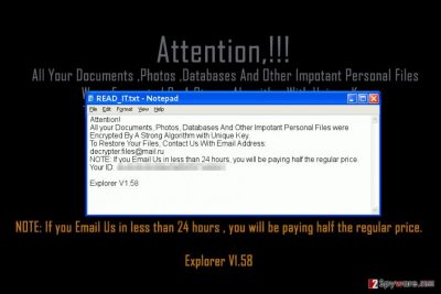 Explorer ransomware virus