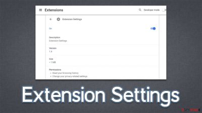 Extension Settings