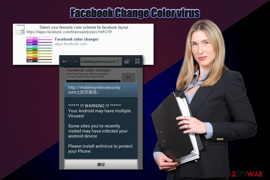 Facebook Change Color virus Trojan