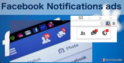 An illustration of the Facebook Notifications virus 