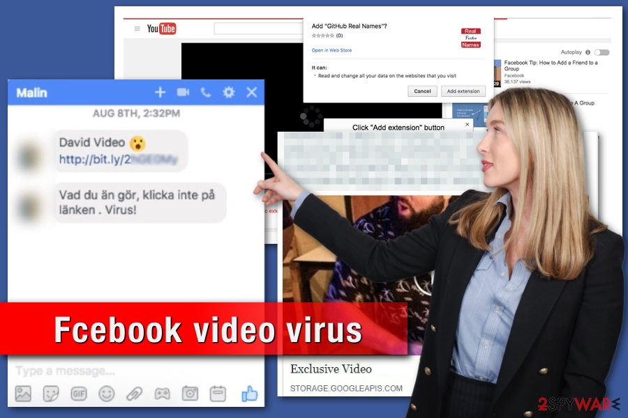 Facebook video virus image