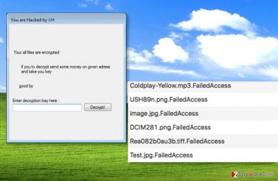 FailedAccess ransomware encrypts files