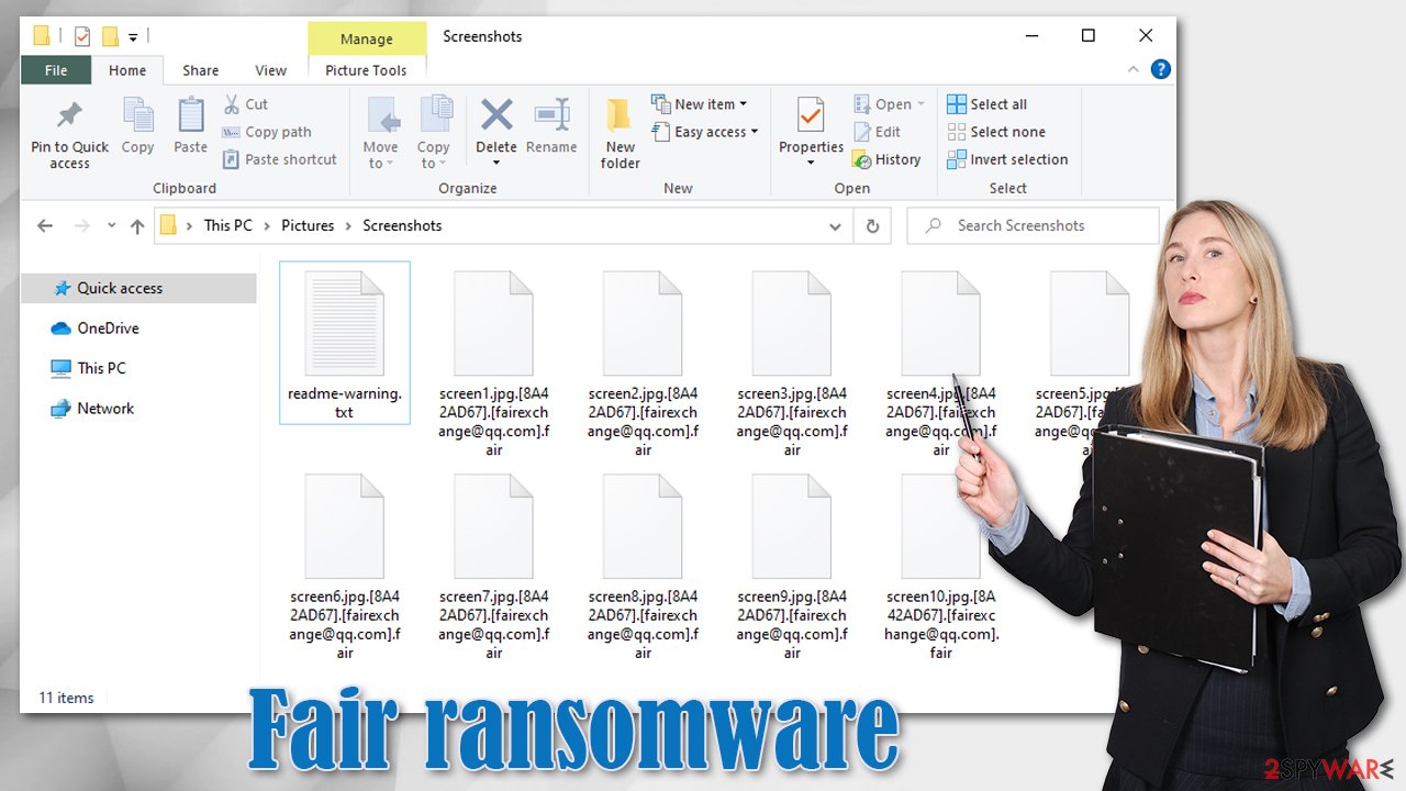 Fair ransomware virus