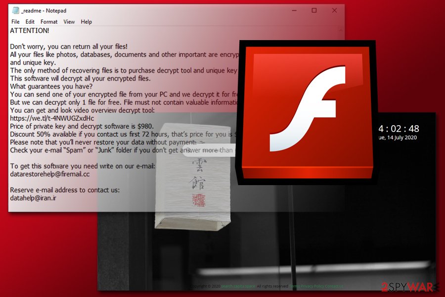 Fake Flash updates deliver ransomware