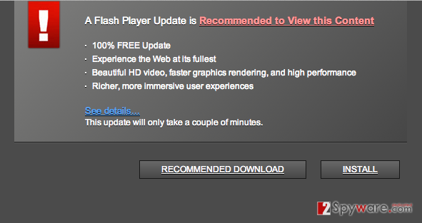 Trustedupdate.com popup virus snapshot Trustedupdate.com popup virus snapshot